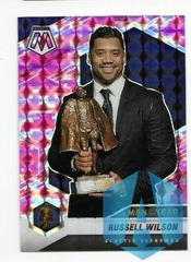 2021 Panini Mosaic Man of the Year Mosaic Camo Pink Prizm Russell Wilson #275